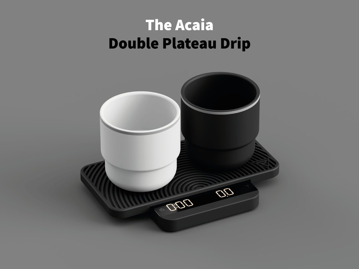 The Bookoo Mini and Acaia Lunar Double Plateau Drip & Flat