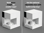 Fellow Aiden Riser Pro — Integrated Drip Tray + Storage Drawer