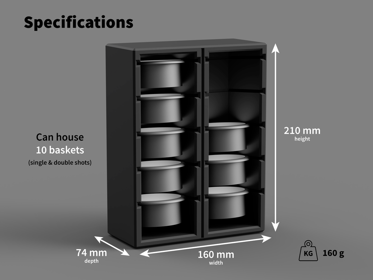 58mm Portafilter Basket Organiser / Storage Holder