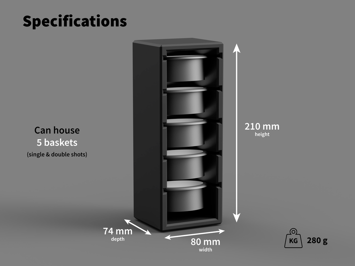 58mm Portafilter Basket Organiser / Storage Holder