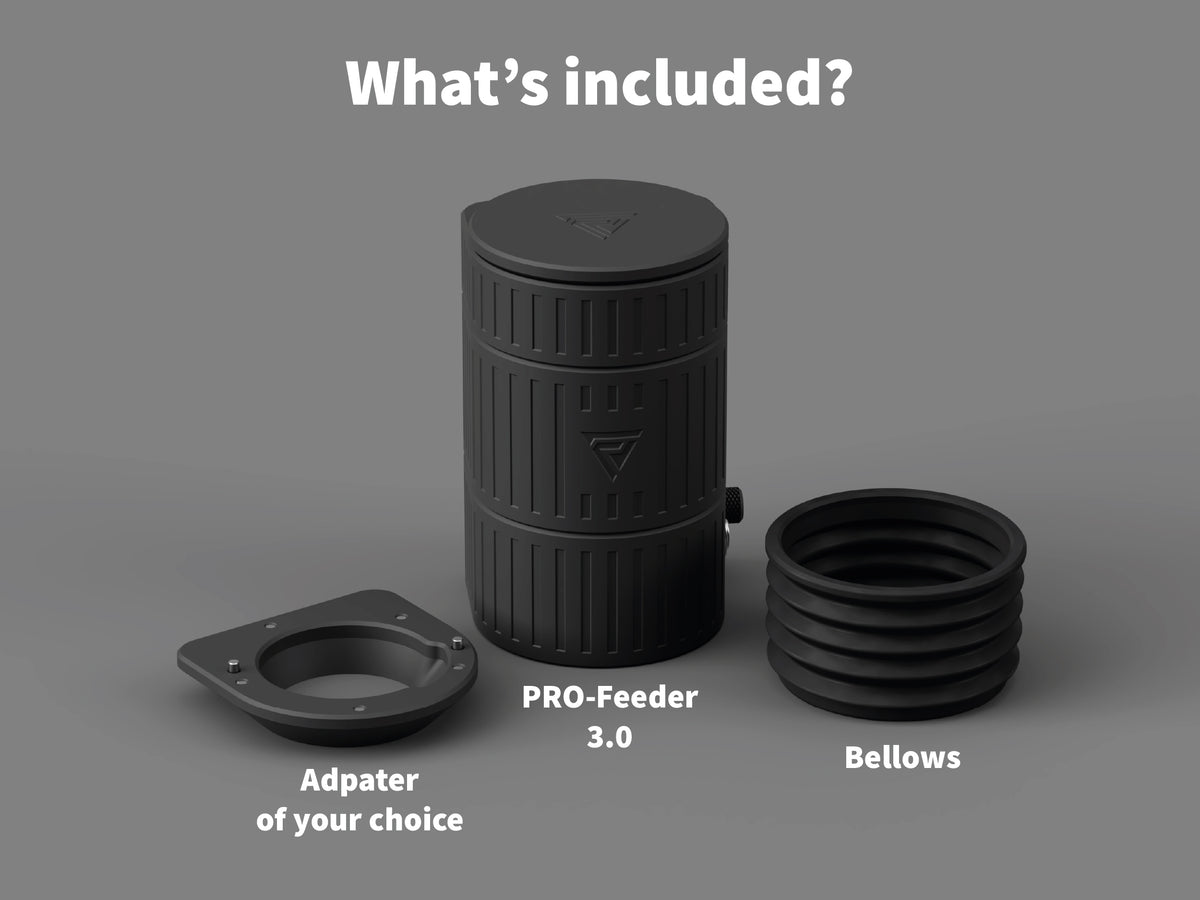 PRO-Feeder 3.0 - The New Slowfeeder with variable speed & feed rate adjustment, more consistent feeding and optional bellows