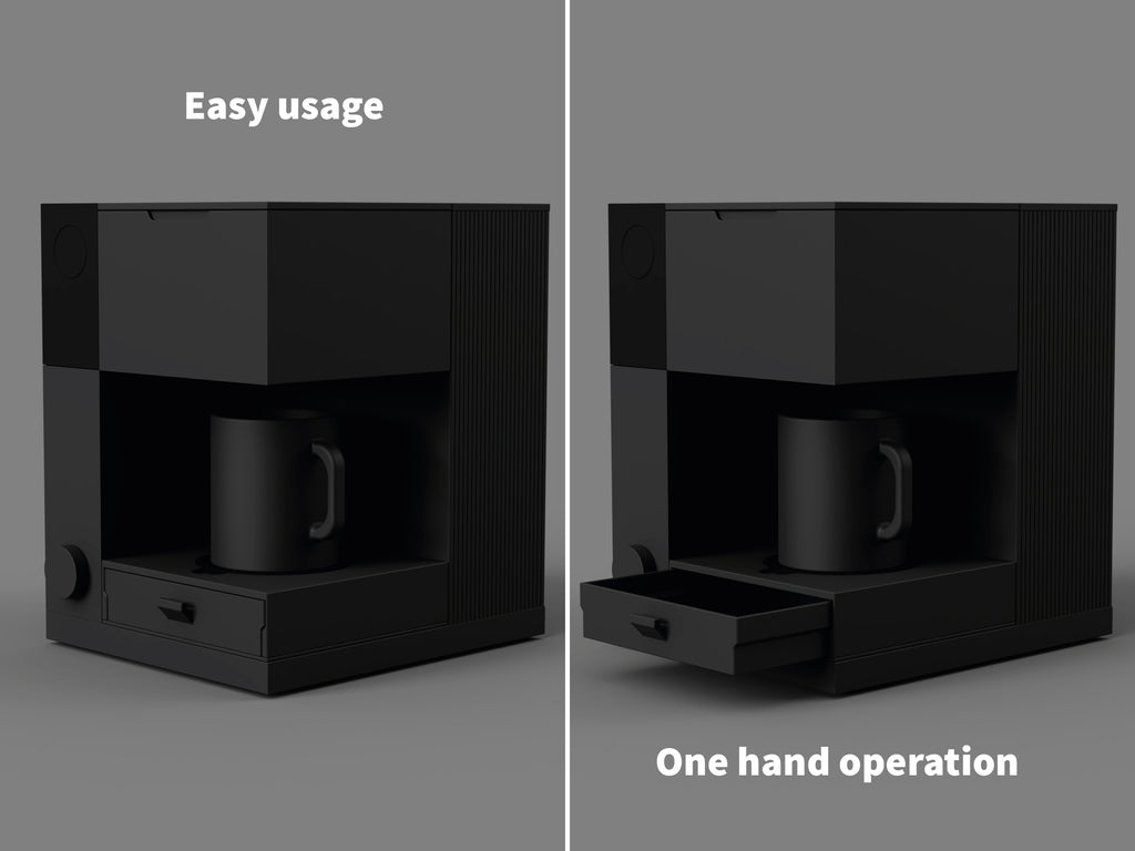 Fellow Aiden Riser Pro — Integrated Drip Tray + Storage Drawer