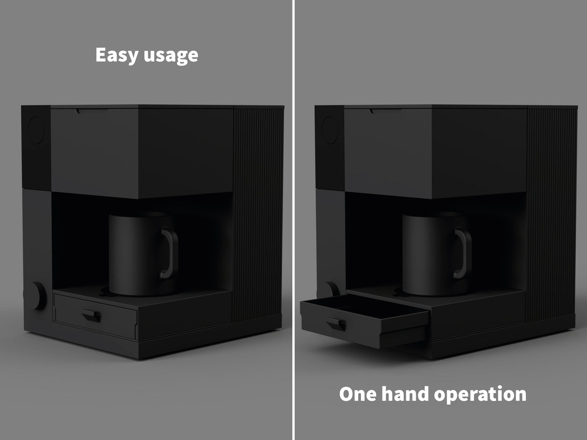 Fellow Aiden Riser Pro — Integrated Drip Tray + Storage Drawer