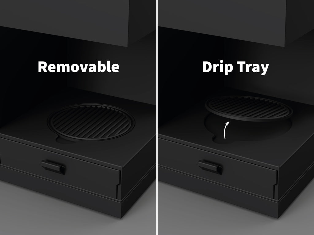 Fellow Aiden Riser Pro — Integrated Drip Tray + Storage Drawer