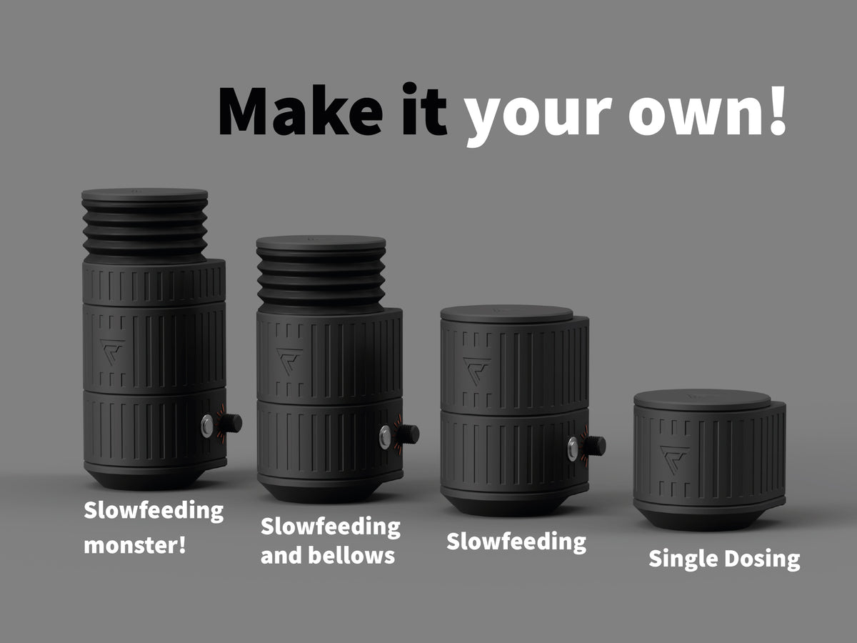 PRO-Feeder 3.0 - The New Slowfeeder with variable speed & feed rate adjustment, more consistent feeding and optional bellows